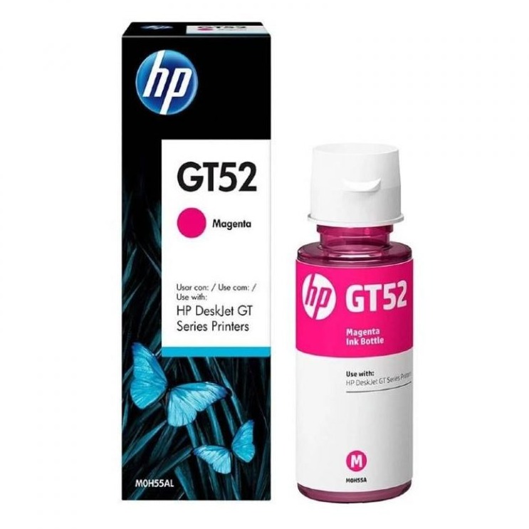 HP GT52 MARGENTA – BOTELLA DE TINTA MAGENTA PARA MODELO DESKJET GT 5810/ GT 5820, RENDIMIENTO APROXIMADO HASTA 8,000 PáGINAS